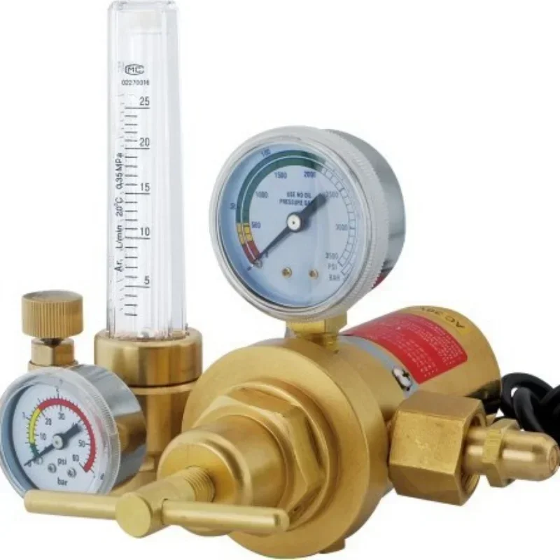 Secundaire Decompressor Verwarming Kooldioxide Meter WX-5891 CO2 Lichaam Decompressor Gasmeter Drukmeter G5/8 Tweetraps