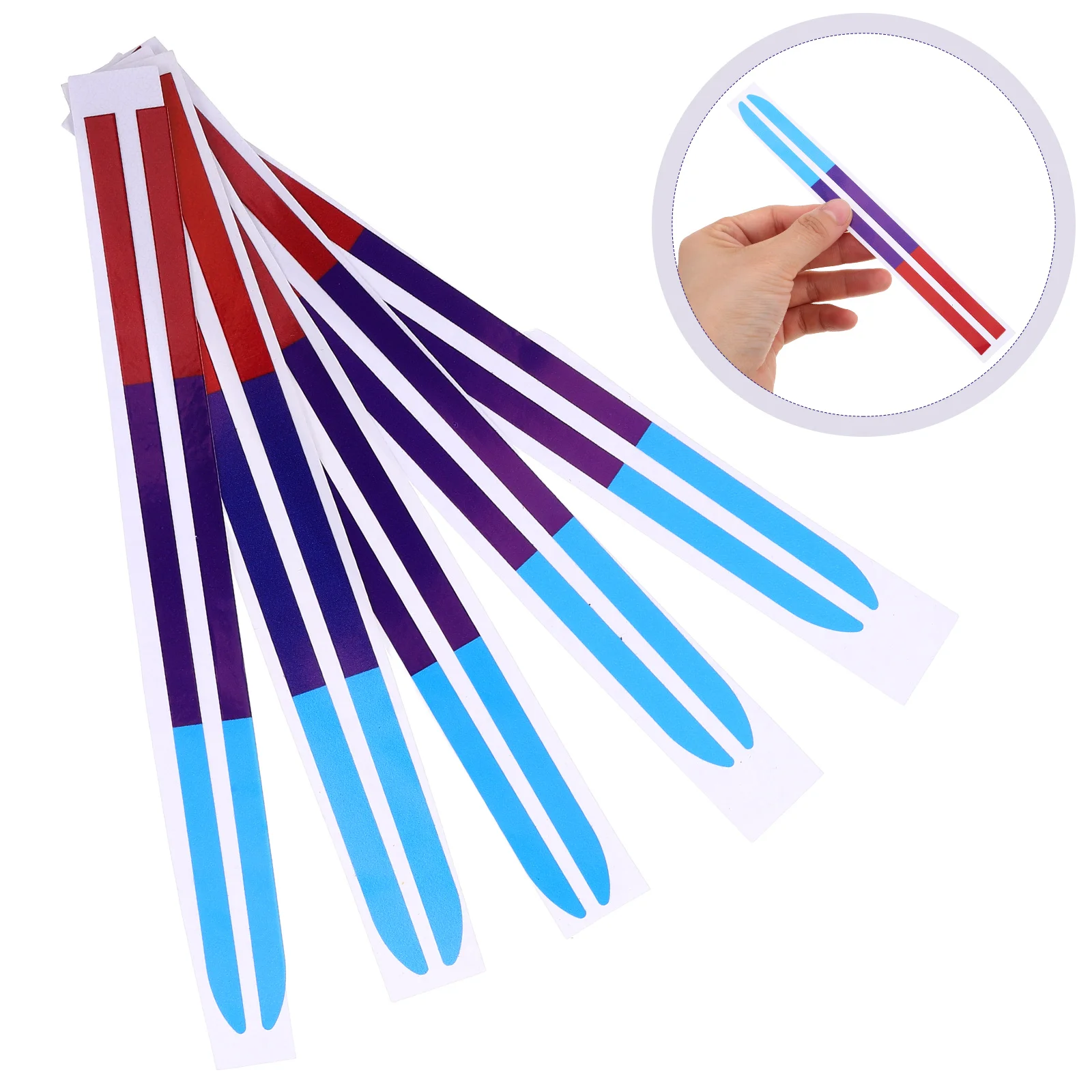 

5 pcs Car Decoration Racing Stripes Vehicle Body Side Decals Auto For Door Bumper Exterior Durable Weather Resistant Easy