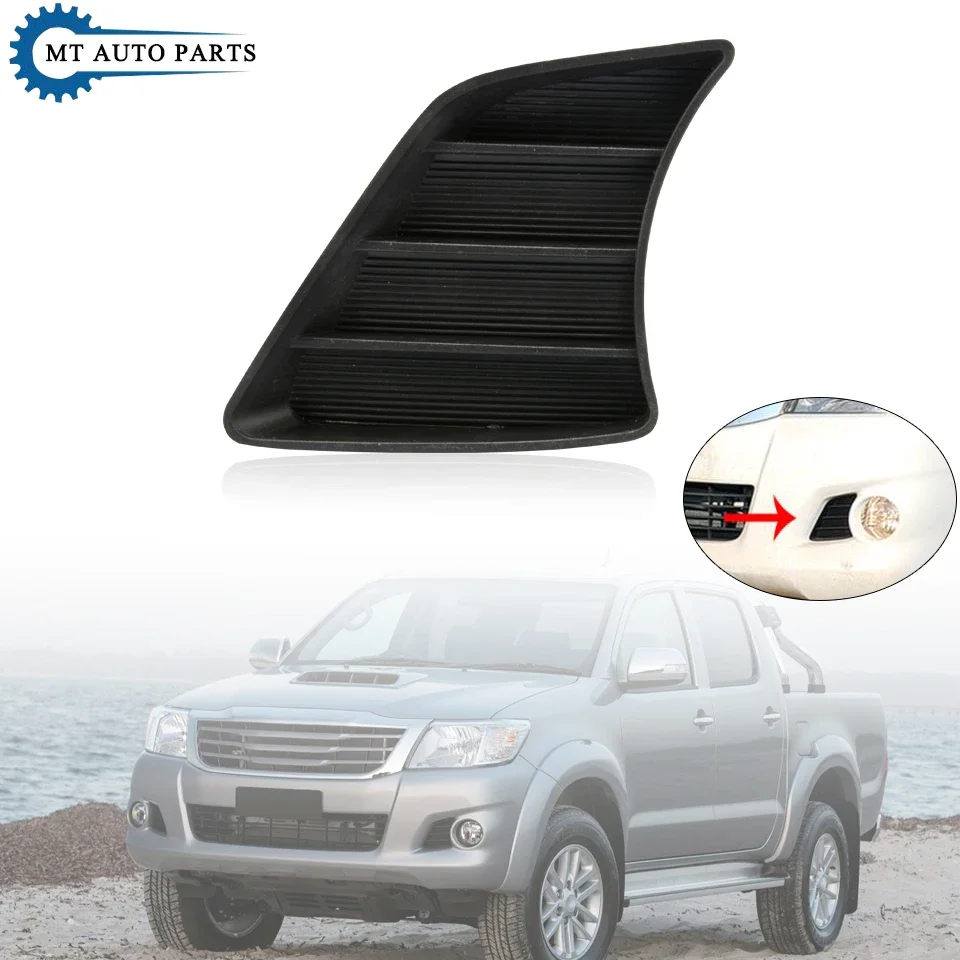 MTAP For Toyota Hilux 2012-2015 Front Bumper Mesh Grille Fog Lamp Light Grinish Tirm Cover Shell Housing 52127-0K030 52128-0K030