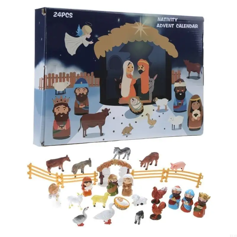 KX4B CALENDÁRIO NASCIMENTO JESUS ​​DE JESUS ​​DE JESUS ​​Deliciosa presente para meninos e meninas 2024