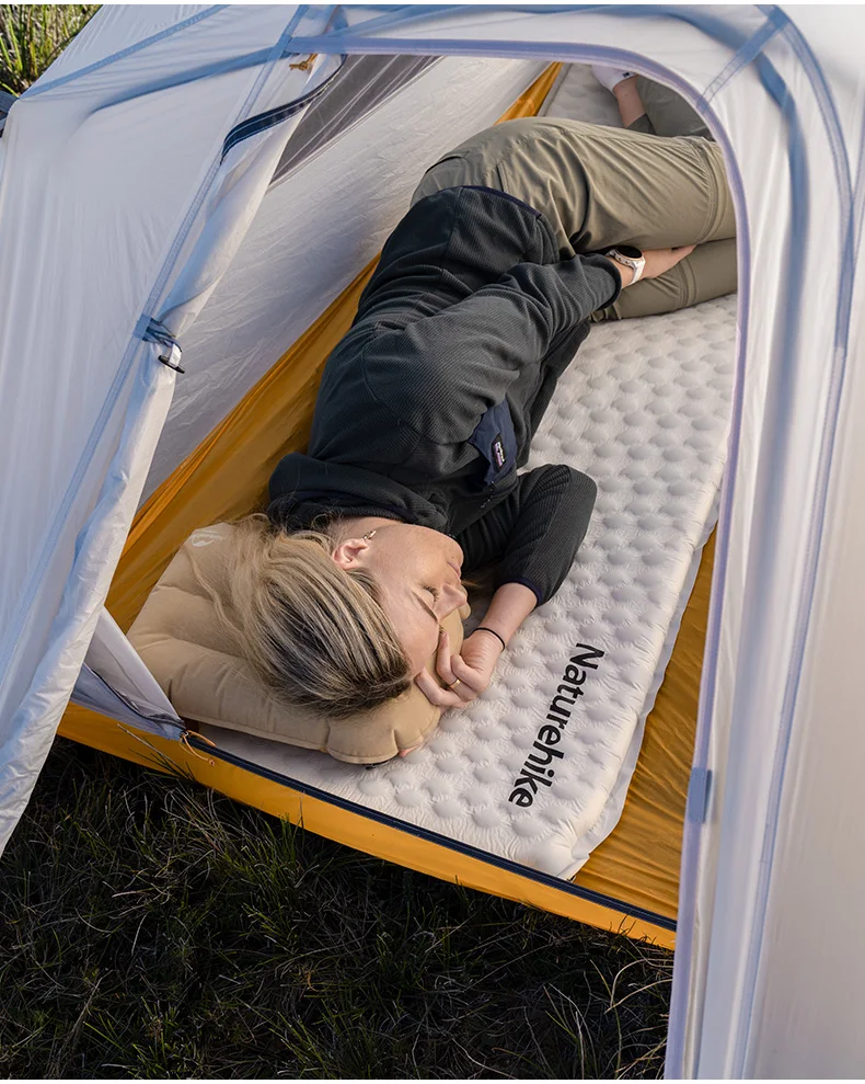 Naturehike Luftmatratze, ultraleicht, zusammenklappbar, schnell selbstaufblasend, aufblasbares Bett, tragbare Schwammmatte, Camping-aufblasbare Matratze – Detail 10