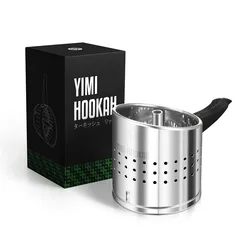 Yimi-Hookah Stainless Steel Charcoal Holder with Turkish Lid, HMD Shisha, Heat Management Device System