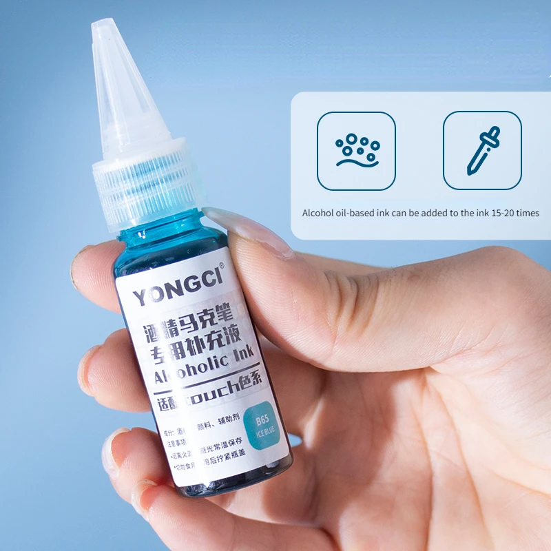 168 Color 20ml Alcohol Marker Ink Refill Touch Universal Dropper Environmental Protection Art Painting Stationery Accessories