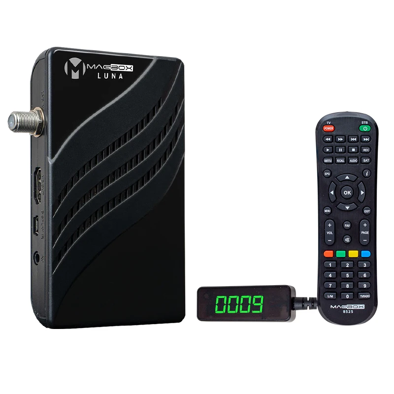 MAGBOX LUNA FULL HD USB MINI SATELLITE RECEIVER TKGSLİ (DISPLAY BOWL/KUMANDA-8525)(WIFI 17287)