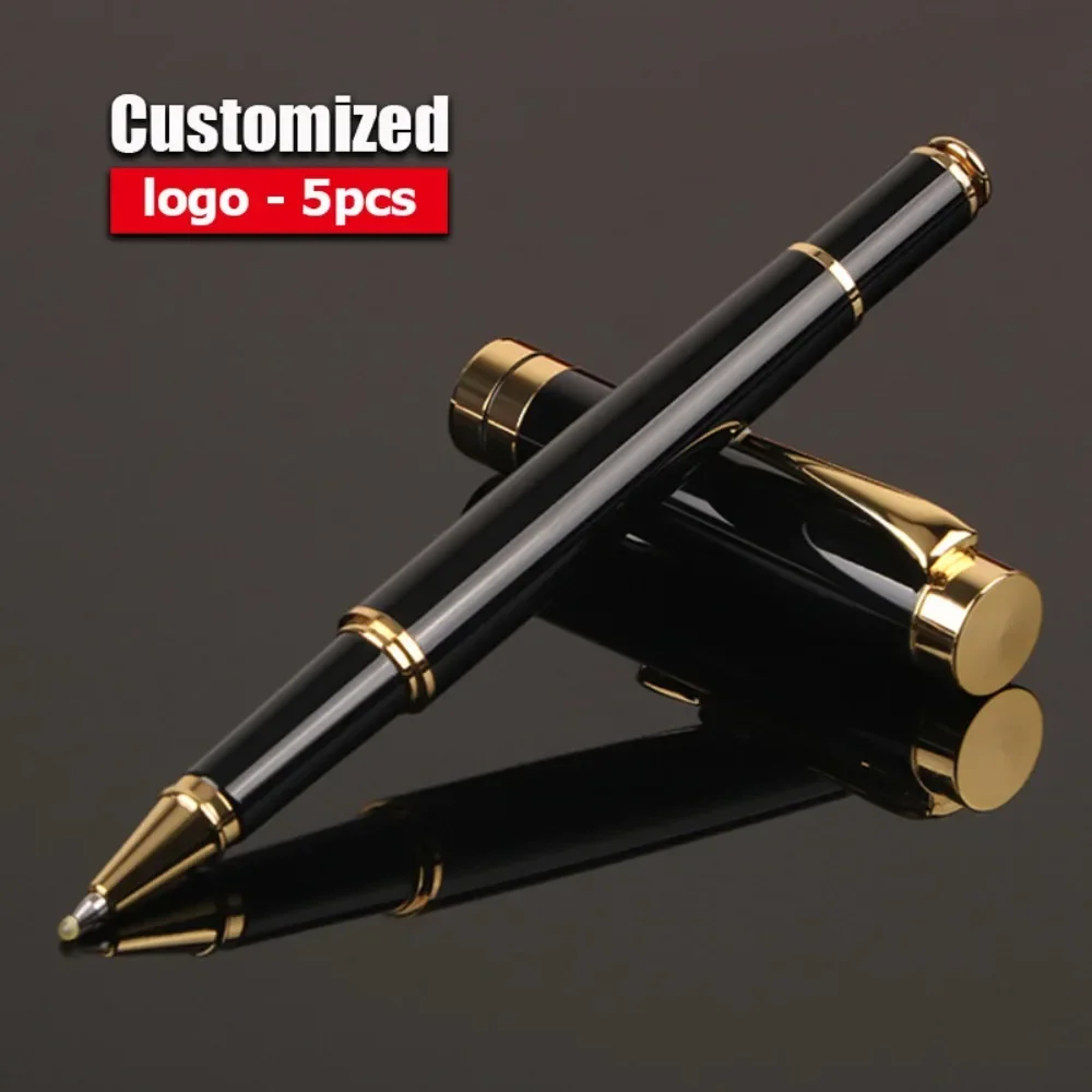 

5/10/20/30/50pcs Wholesale Luxury Metal Signature Pens Customized Logo High Quality Ball Pen Business Office Gift Ballpoint Pens