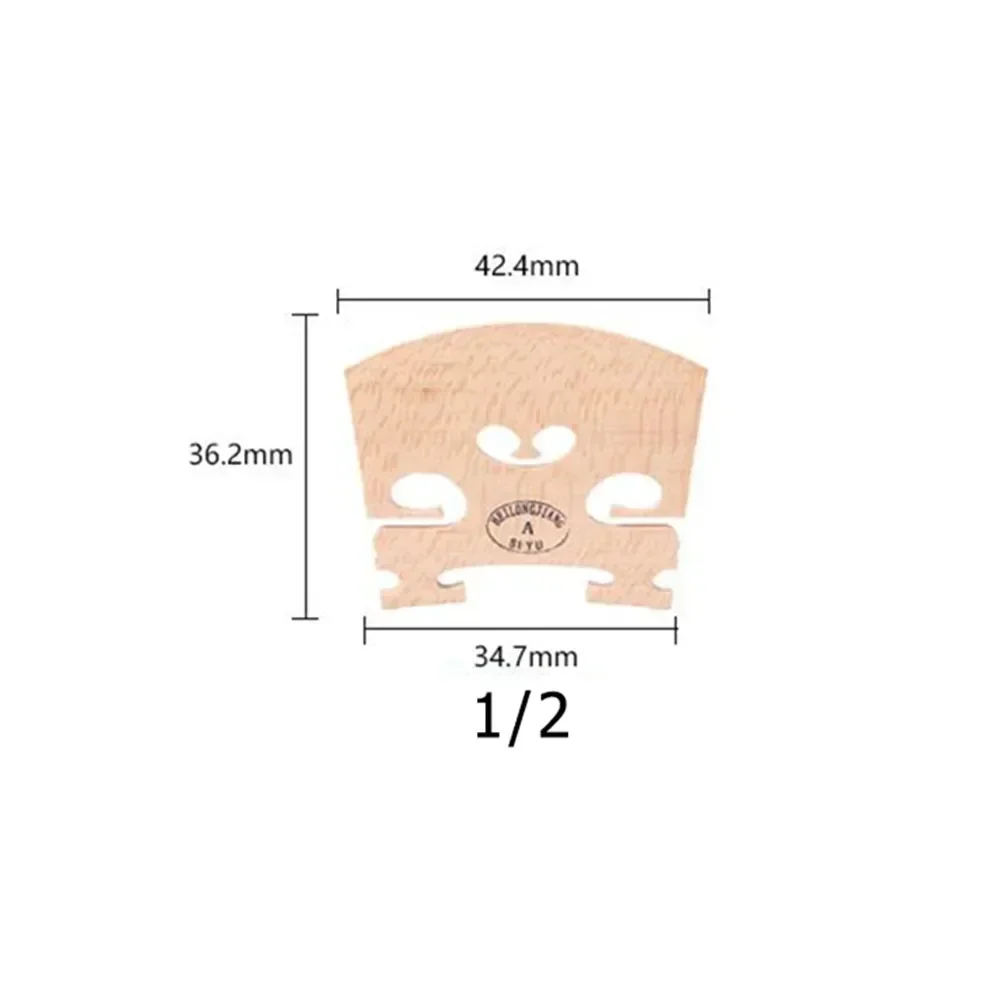 Violin Bridge Maple Full Size 4/4,3/4,1/4,1/2,1/8,1/10,1/16 Violin Accessories Luthier Parts Violin Bridge All Size
