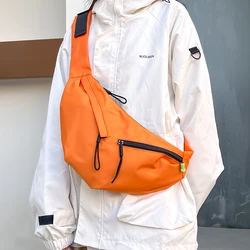 Tiptoegirls Chest Bag Sports Couple Pack Nylon Fabric Bag Messenger Bag Retro College Style Multifunctional Couple Shoulder Bag