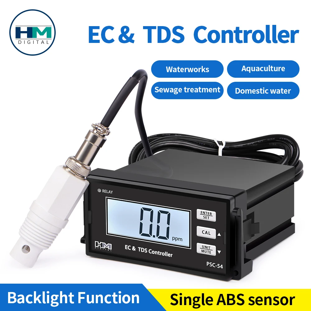 

Online Industrial TDS EC Controller Meter Conductivity Monitor Digital Upper Lower Limit Control Alarm Water Quality Detector