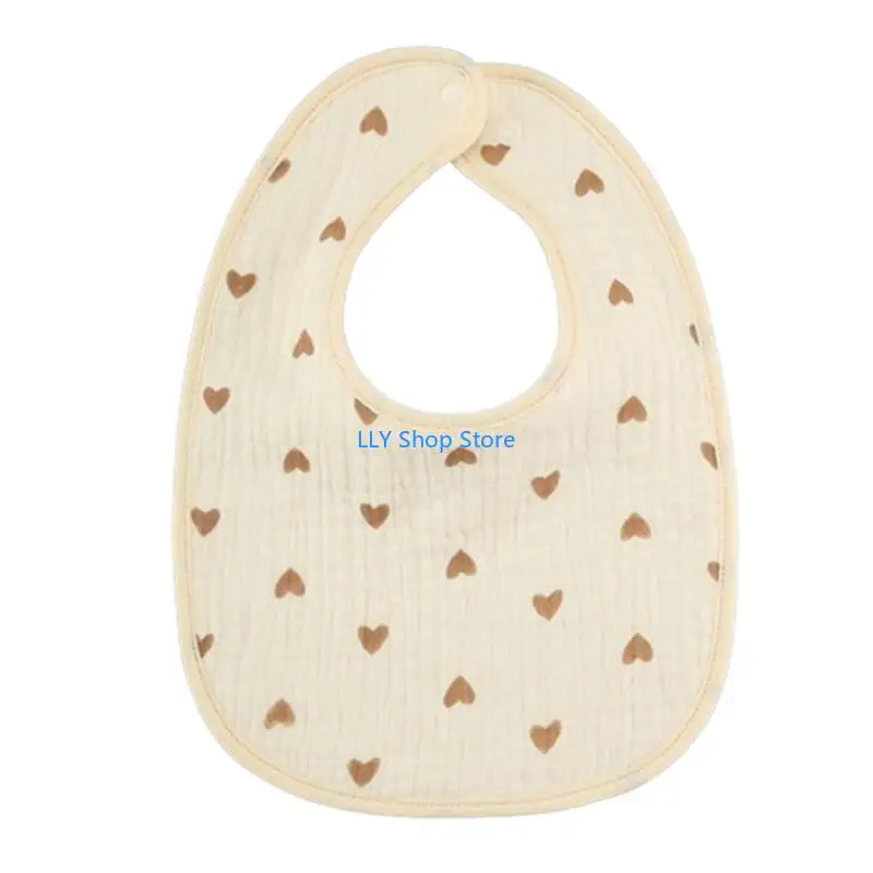 T8UD Drooling Bib Saliva Towel High Absorbent Burp Cloth Infant U-shaped Neck Scarf