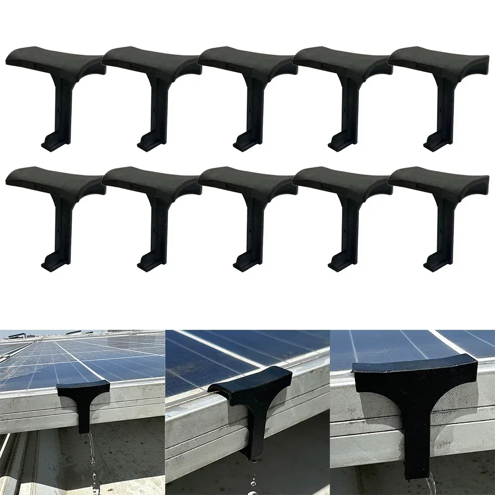 Solar Panel Water Drainage Clips PV Modules Cleaning Clips Photovoltaic Panel Water Drained Away Clip Solar Power Supplies NEWU