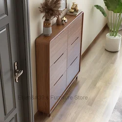 Modern Entryway Shoe Rack Cabinet Wood Designsnordic Organizer Shoe Cabinet Indoor Dust Proof Szafka Na Buty Home Furniture