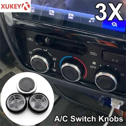 3pcs/Set For Toyota Tacoma Platz Vios Vitz Yaris Echo Scion xB AC Switch Knob Air Conditioning Aluminum Alloy Heat Control Knobs