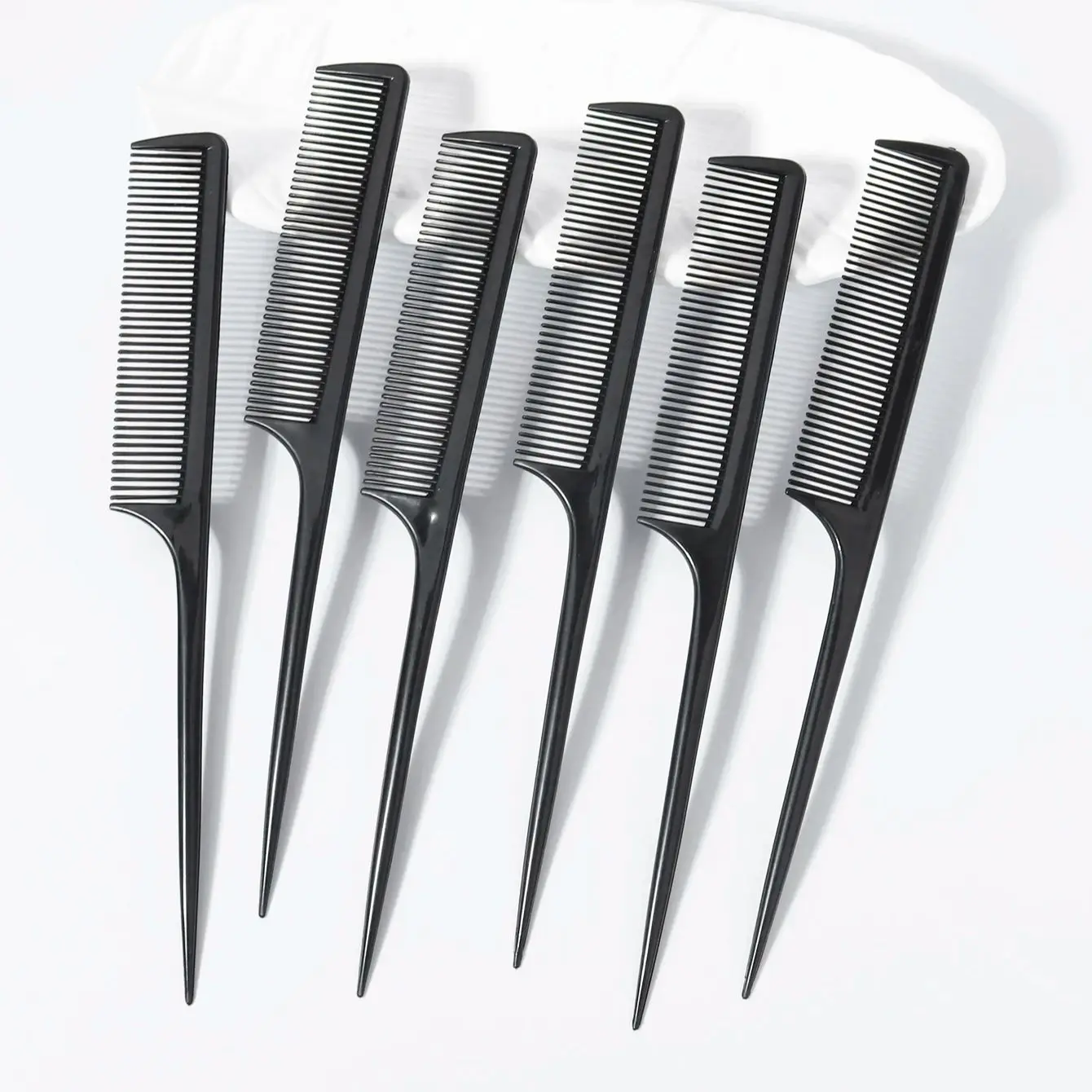 Professional Plastics Pointed Tail Hair Combs Anti-Static Hair Dye Brushes Hair Styling Combs for Hair Accessories