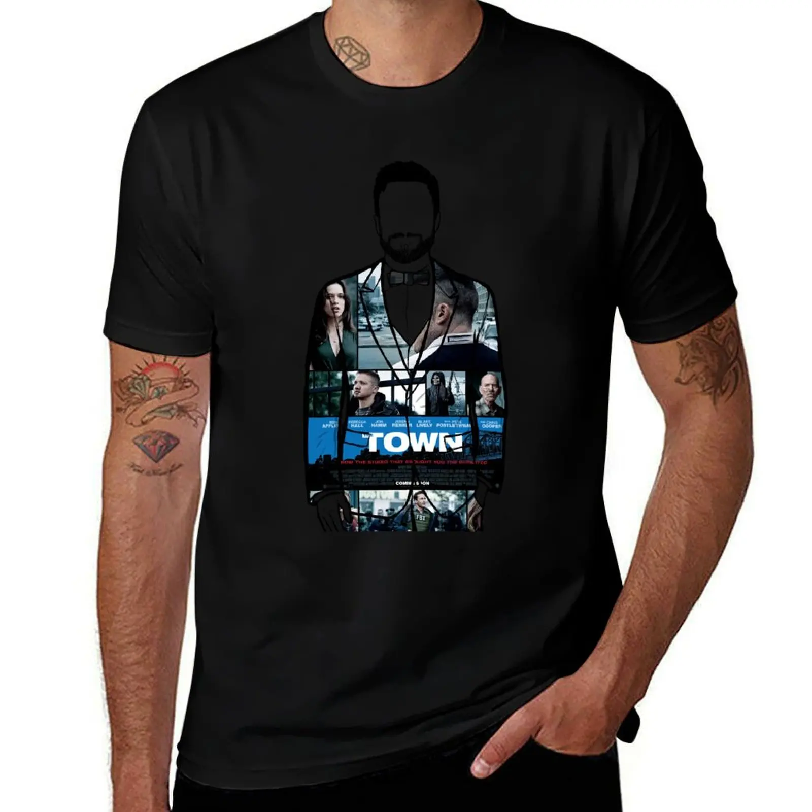 

A portrait of Ben Affleck director of The Town T-Shirt man t shirts for men casual man graphic t shirt T-Shirt