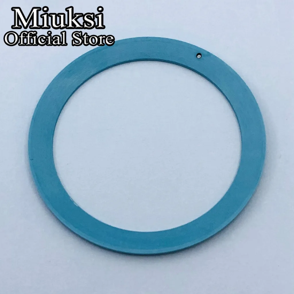 Miuksi high quality 38mm sky blue ceramics bezel insert fit 40mm watch case