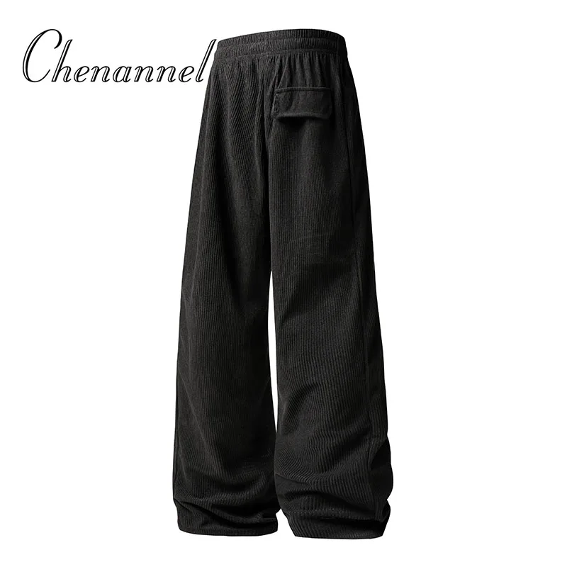 Pantalons décontractés pour hommes, pantalons sportifs polyvalents à jambes droites et amples, printemps-automne