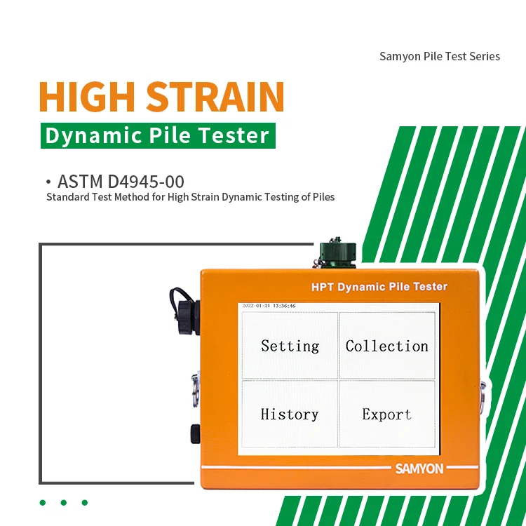 Used for Testing the Construction Pile Deep Foundation Service Concrete High Strain Dynamic Pile Integrity Tester