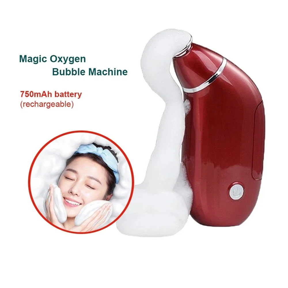 Magic Oxygen Bubble Machine Face Skin Care Facial Cleansing Skin Deep Cleaning Whitening Massager Home Beauty Salon Care Device