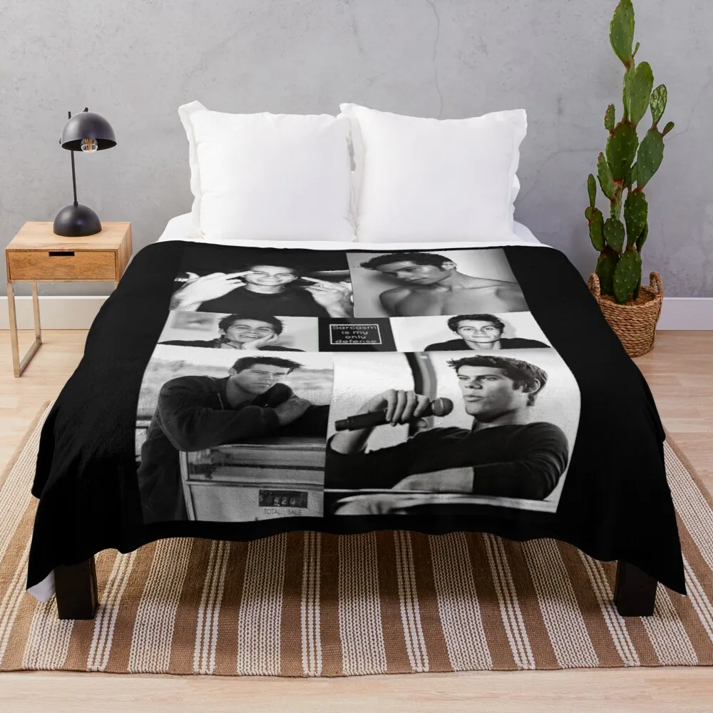 Dylan O'Brien Throw Blanket beautiful blankets double-sided blanket