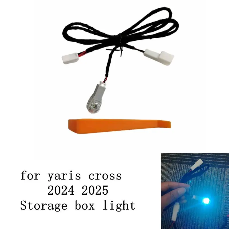 Central Control Storage Atmosphere Light, Storage Box Light For Toyota yaris cross 2023 2024 2025 Accessories