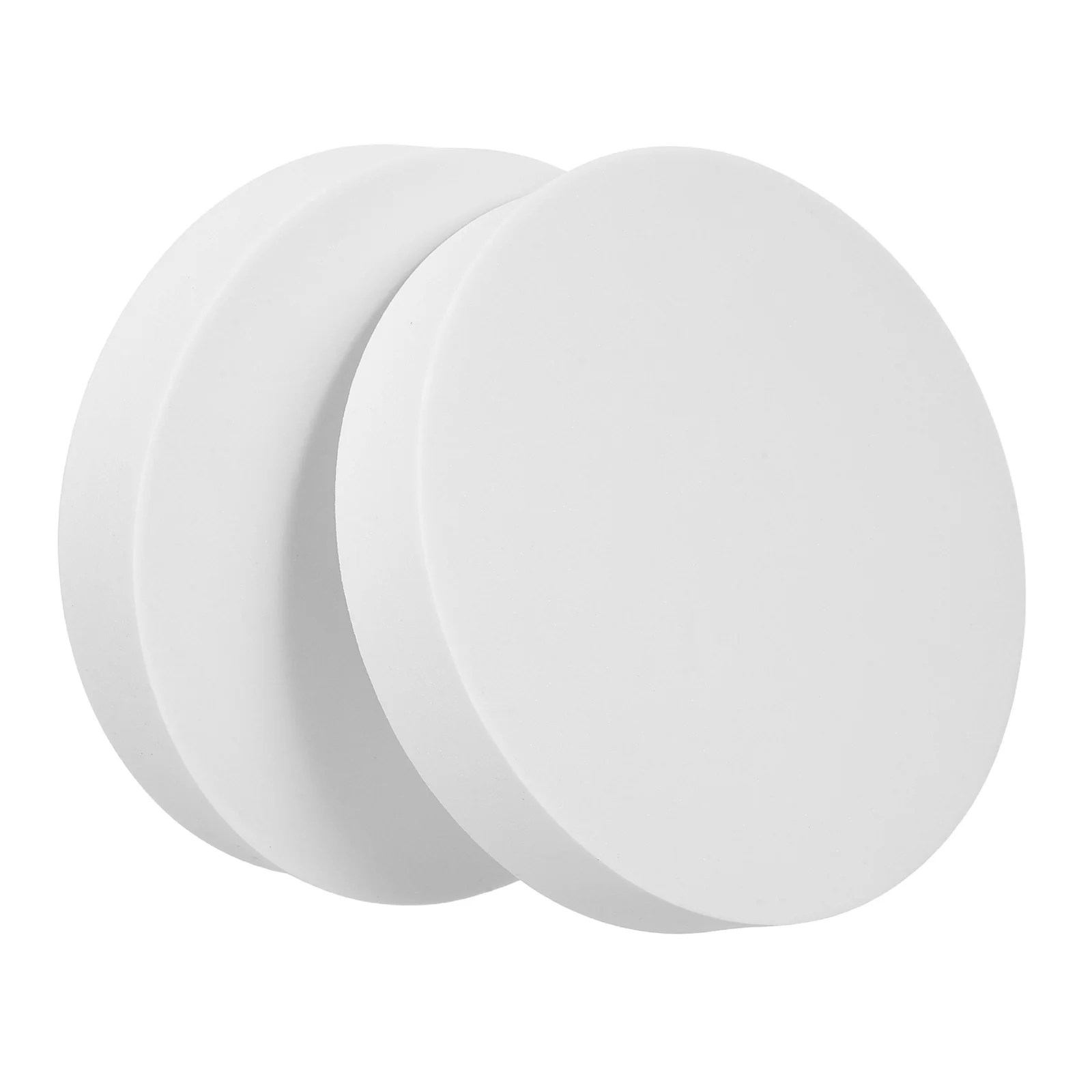 

2pcs Round Foam Painting Boards Lightweight DIY Craft Projects Strong Ink Absorption Smooth Surface Supplies