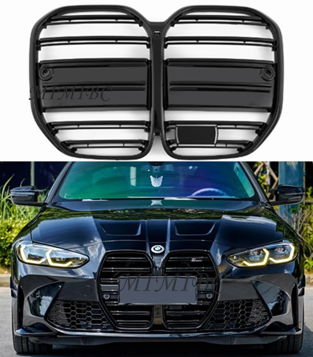 

FOR BMW 4 Series G22 G23 2021-2023 2 Door Only GT Style Replacement Grills Car Styling Glossy Black Car Front Bumper Grille