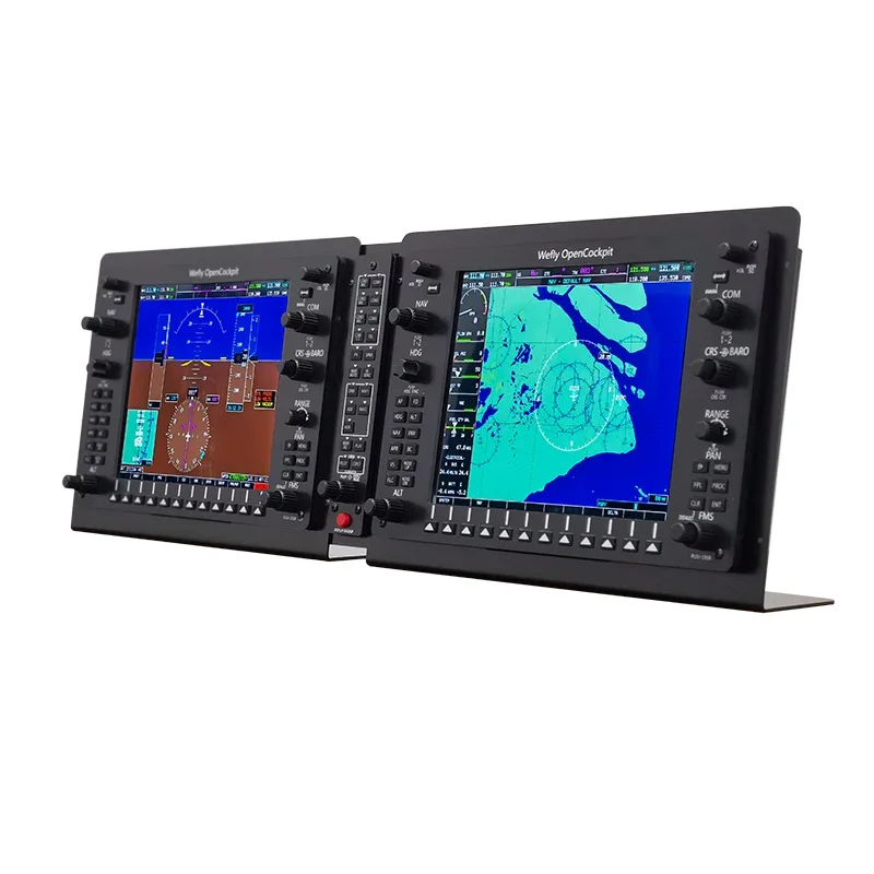 For P3D Simulation Flight G1000 Integrated Aerophone PFD/MFD Display Panel 10.4-Inch LCD Meters Display