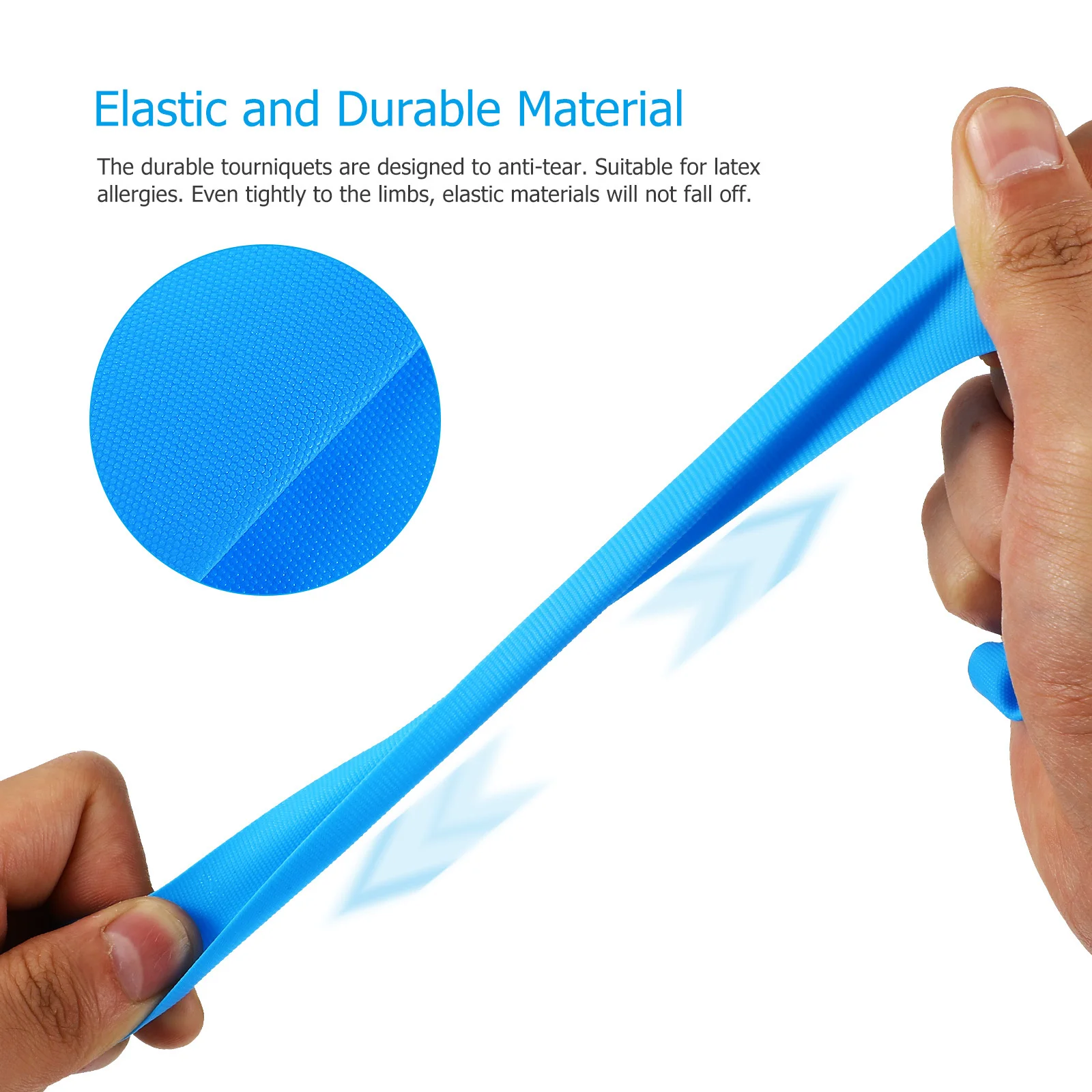 

20Pcs Tourniquet Disposable Latex-Free Emergency First Aid Adjustable Medical Hemodialysis Band Tourniquet Tourniquets