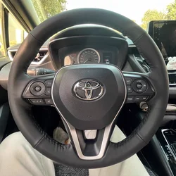 Custom Car Steering Wheel Cover 100% Fit For Toyota Avalon Camry 2018-2022 Crown 2018-2022 Corolla 2018 2019 2020 2021 2022 RAV4