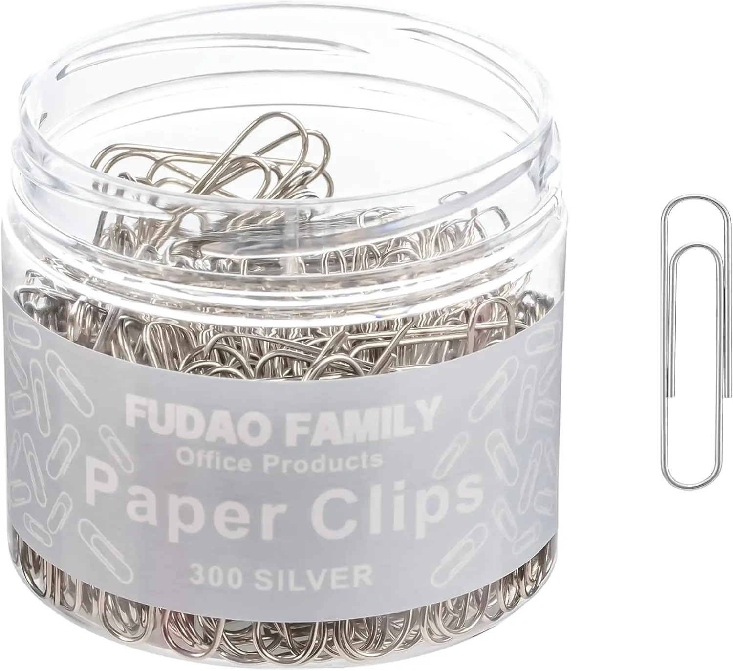 

Silver Paper Clips 300 Pack - 1.1 Inch Small Paperclips for Office Home School Use