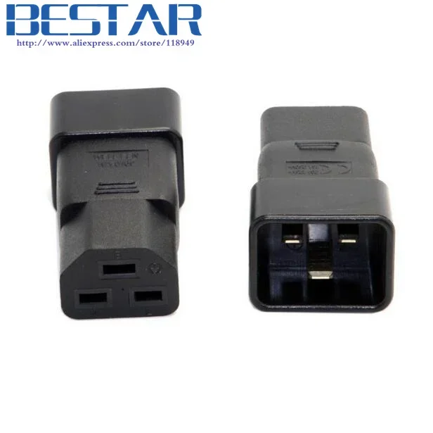 IEC 320 C20 إلى IEC320 C21 C19 ذكر إلى أنثى تمديد PDU UPS محول الطاقة موصل تصنيف 10A 250 فولت التوصيل