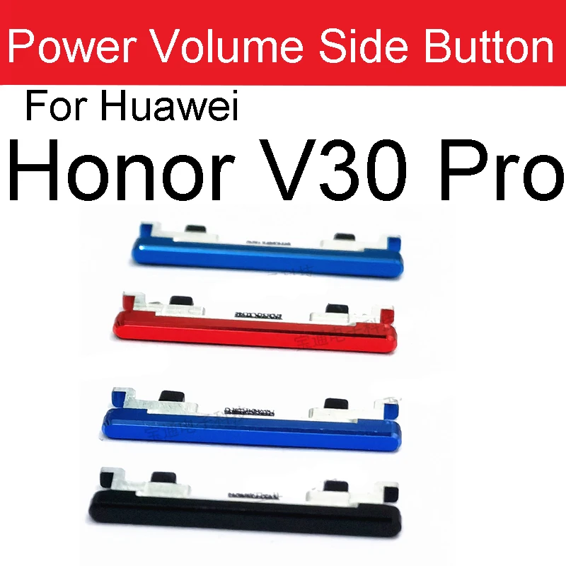 Volume&Power Side Buttons For Huawei Honor C6 Pro V9 Play V10 V20 V30 Pro Side Power Keys Volume Button Phone Replacement Parts