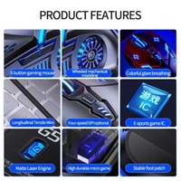USB Wired Mouse Silver Eagle G5 Mute Wired Mouse Six Keys Luminous Game Machinery PC Computer Accessories Cross-Border Delivery