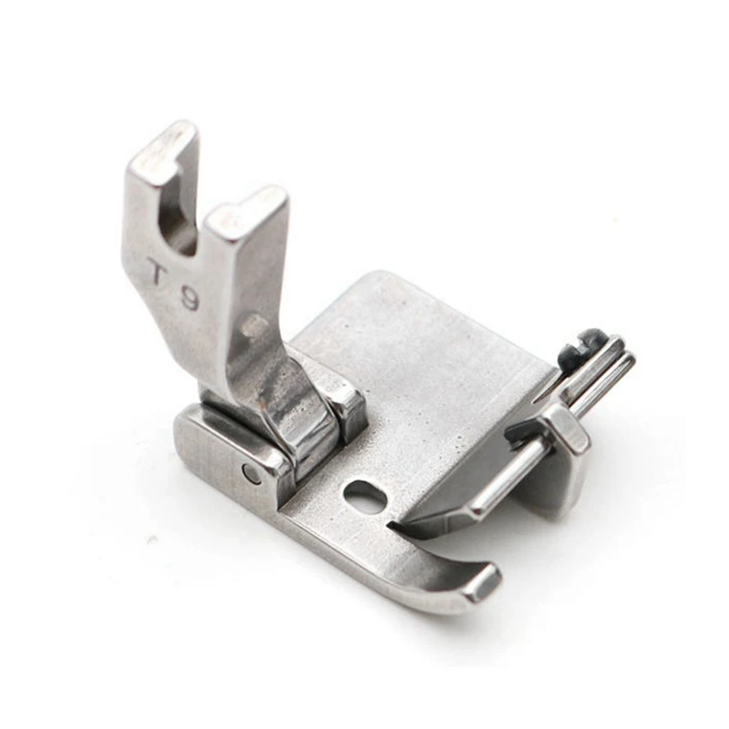 2 PCS T9 Universal Presser Foot Adjustable Hemming Steel Hemming 3-In-1 Multifunctional Sewing Machine Presser Foot