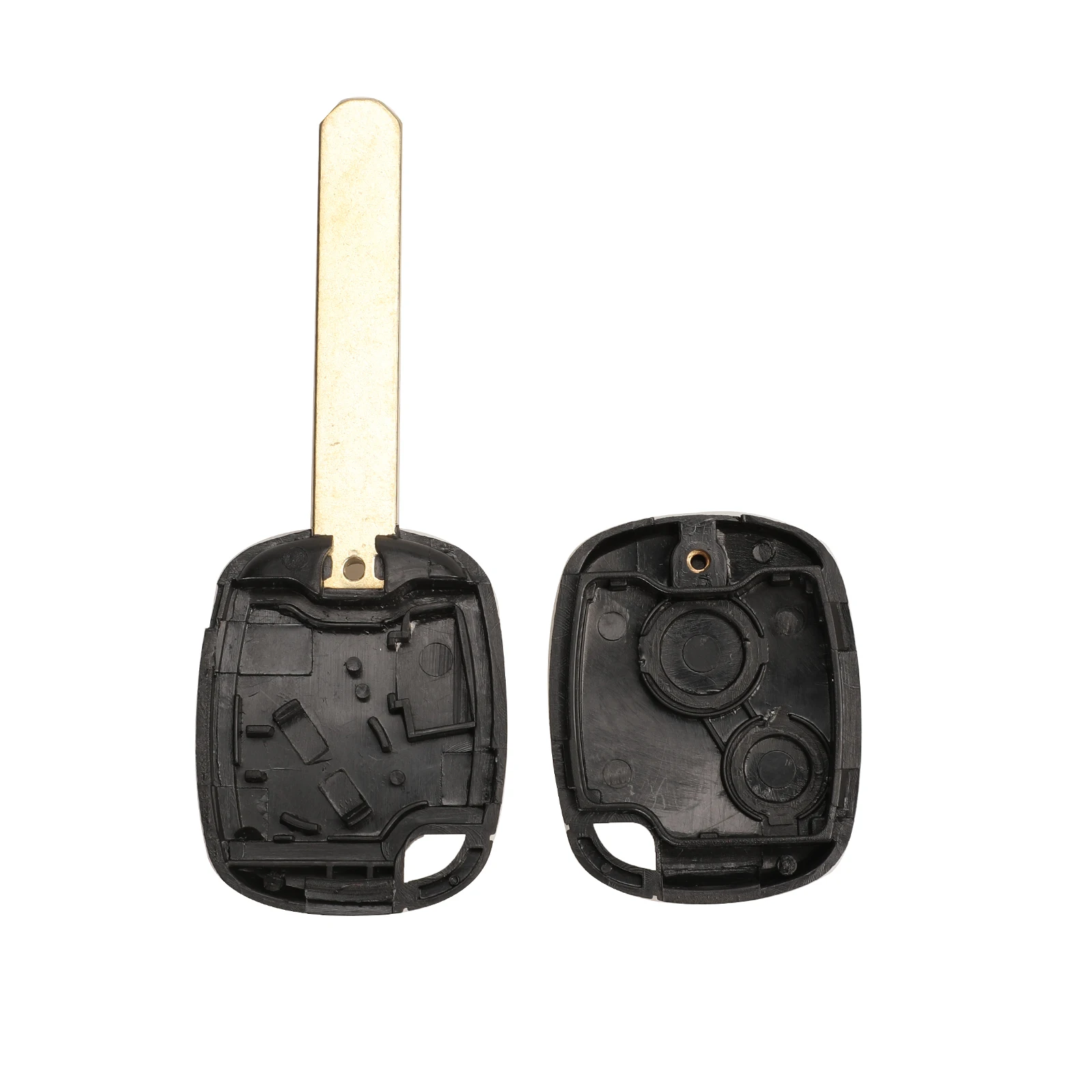 Jingyuqin Remote Car Key Shell for Honda Odyssey Uncut Blade Key Case Car-styling 1/2 Buttons Key Case Cover Fob