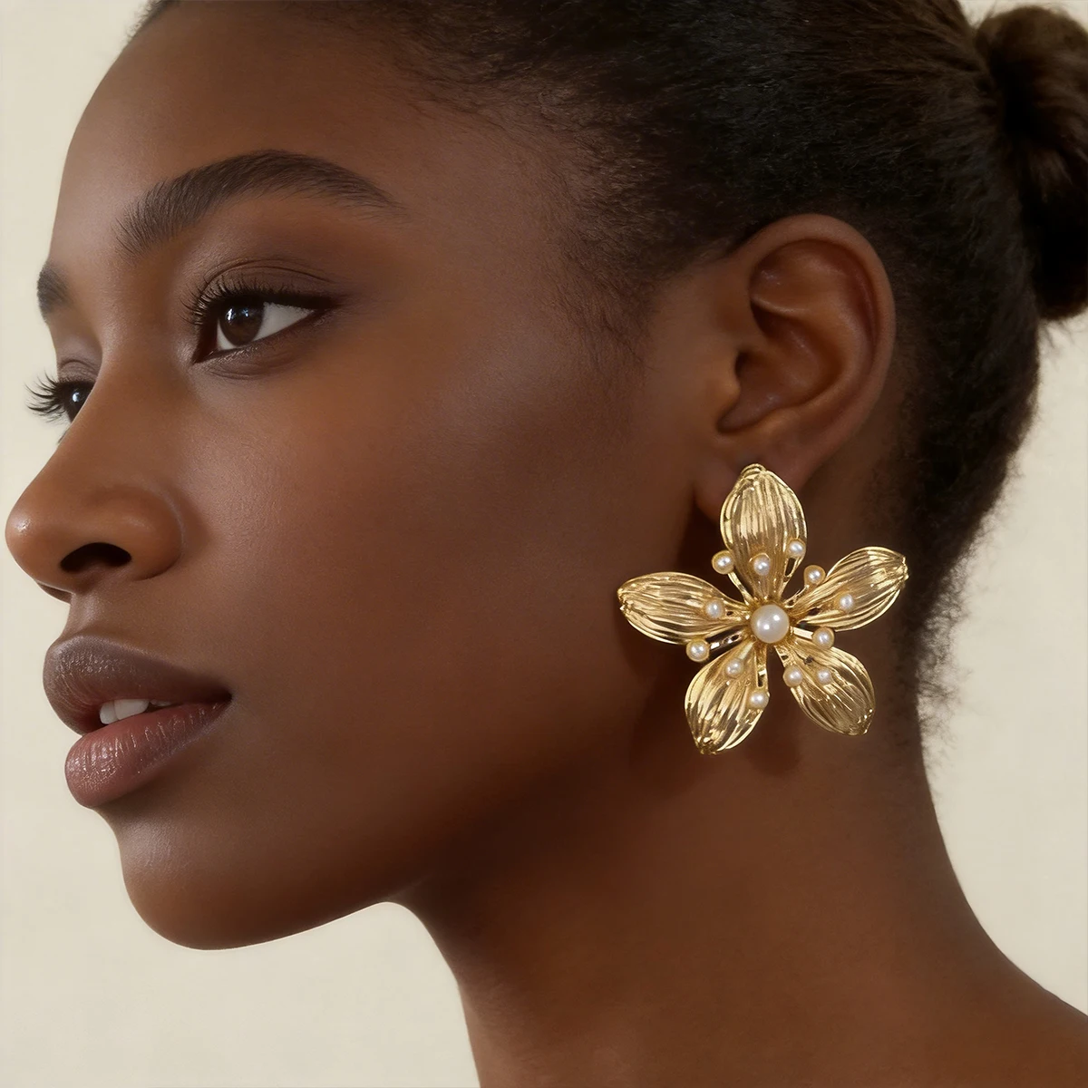 

2026 Vintage Imitation Pearl Flower Earrings for Women Statement Jewelry Holiday Party Gifts