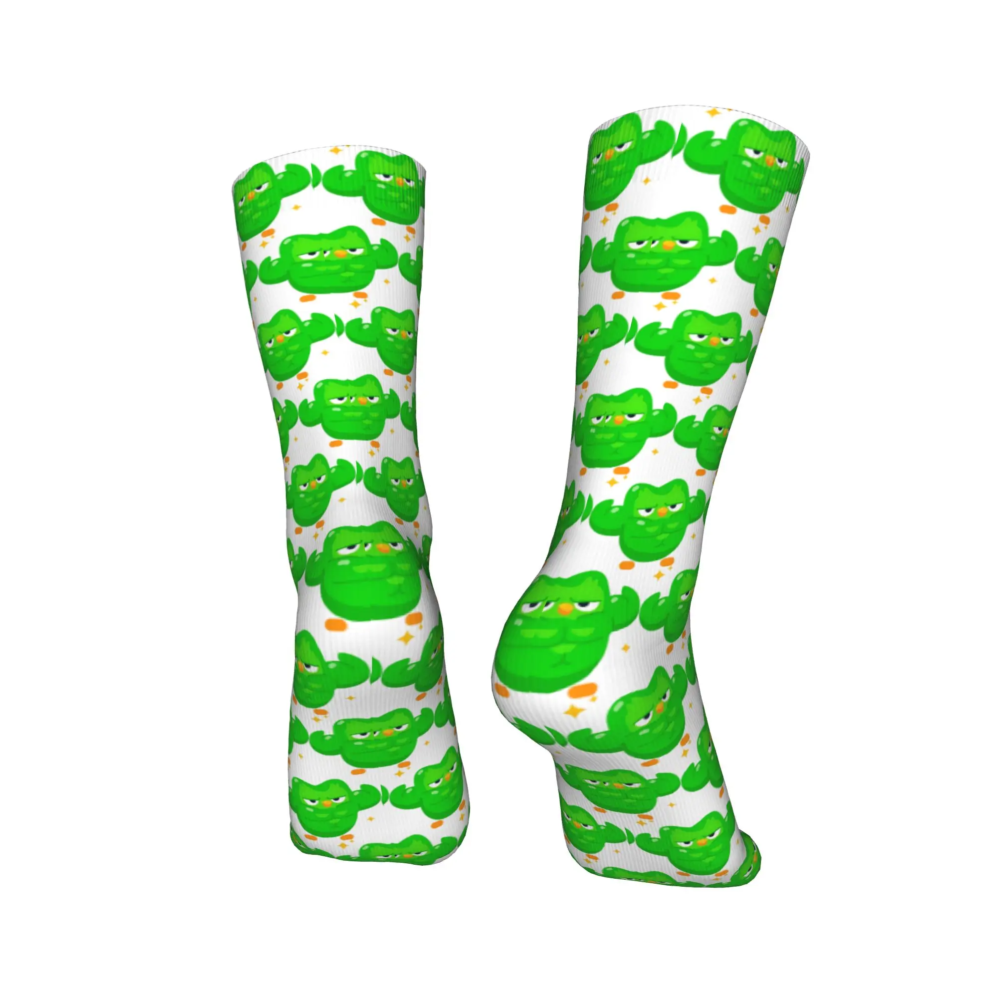 الكبار الرجال الجوارب الحد الأدنى Duolingo مضحك Duolingo ميمي جوارب الشتاء جودة الجوارب غير رسمية تصميم مكافحة العرق الجوارب #4