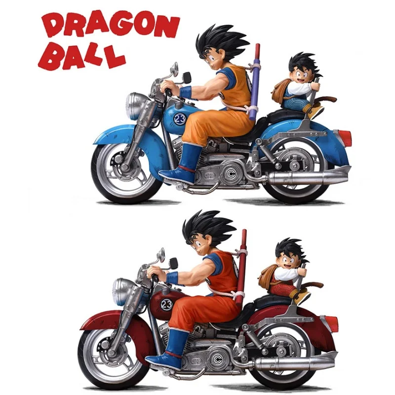 

Dragon Ball Goku и Gohan Мотоциклетная фигурка Super Saiyan Father Son Модель Аниме Коллекционная игрушка Статуя Синий Красный Цвет Versio
