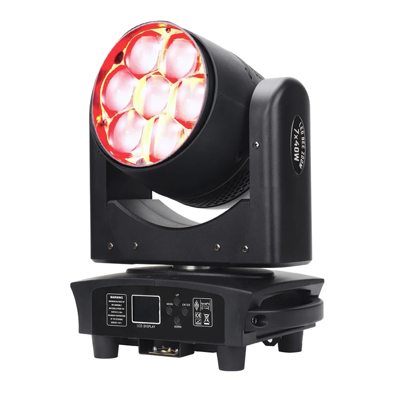 

Светодиодный прожектор LED 7x40W RGBW Big Bee Eye Beam+Wash Zoom с подвижной головкой для DJ, сценического освещения, концертов, профессиональных мероприятий и свадеб