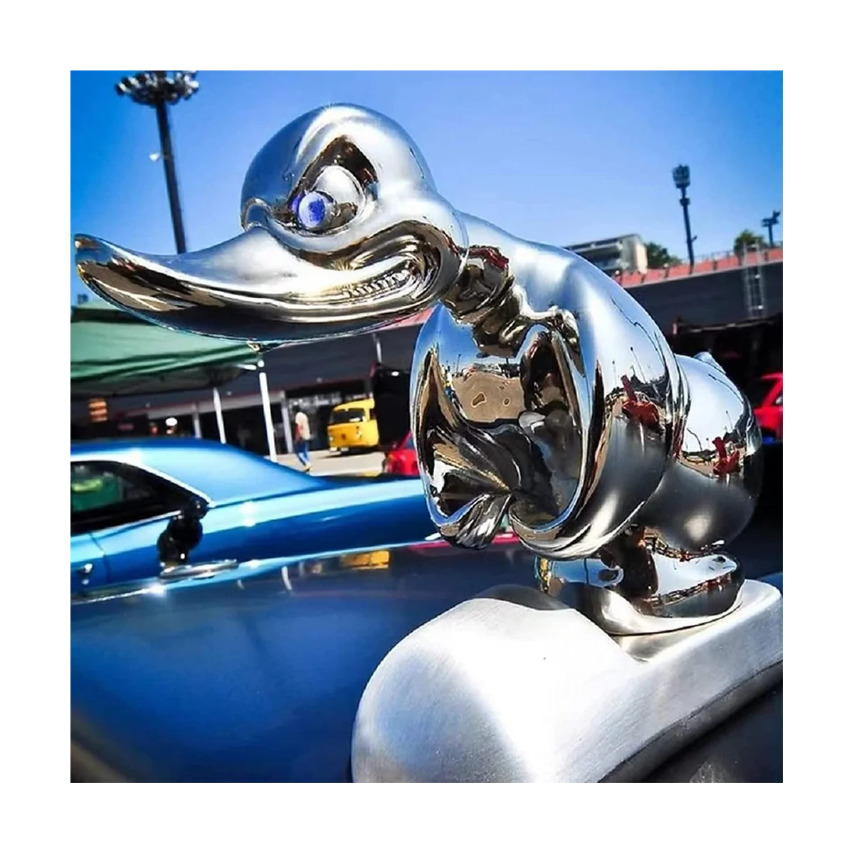 화난 고무 오리 후드 장식, 셀프 접착 3D 재미있는 자동차 보넷 장식 액세서리, 바 펍 클럽