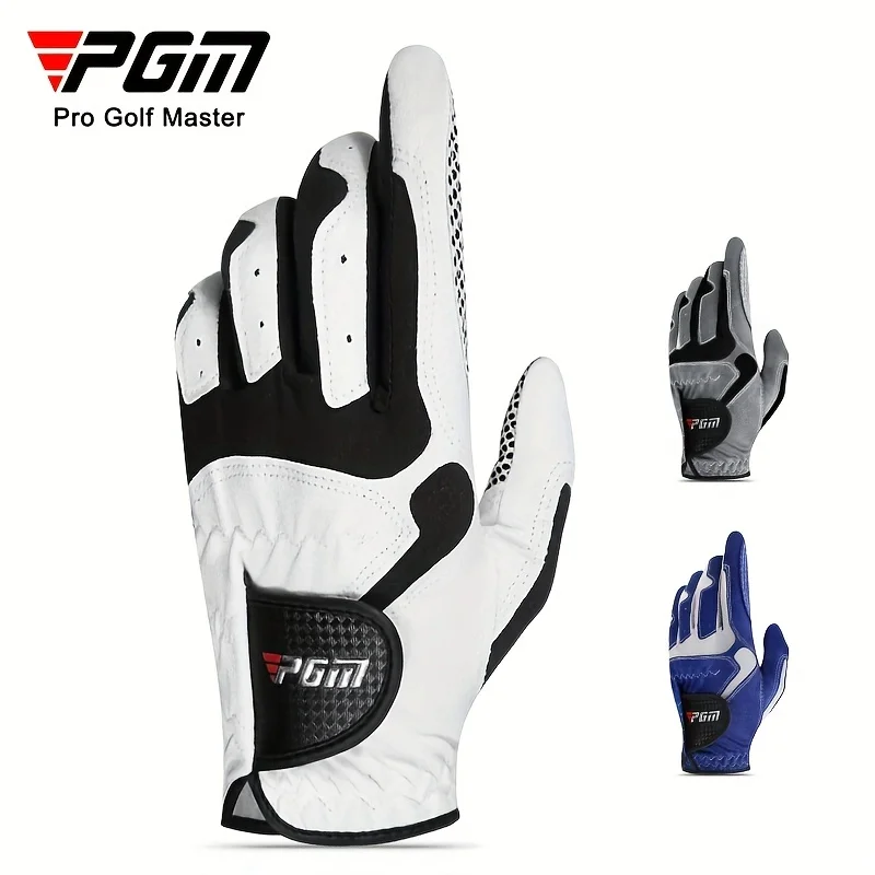 PGM Professional Golf Gloves Microfiber Cloth Fabric Breathable Non-Slip Gloves Club Swing Putting Training Gloves