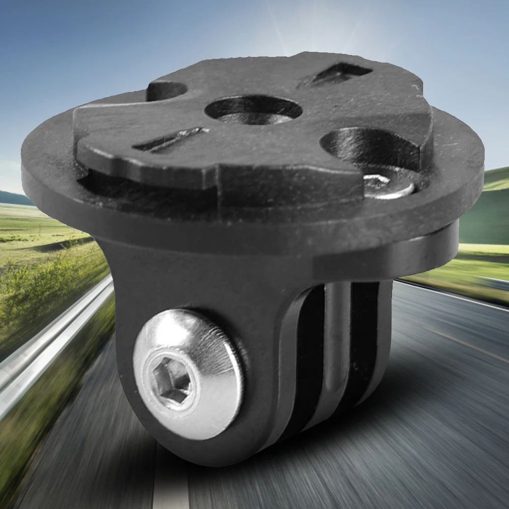 Fahrradcomputer-Halterung Stabile Kamera-Scheinwerfer-Adapter Aluminium-Legierung Fahrrad-Kamera-Lichthalterung für Garmin Edge Schnittstelle