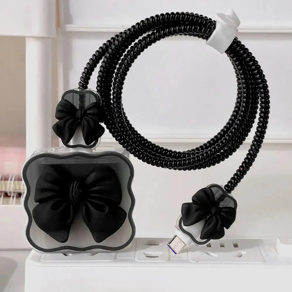 Charger Protector Cable Organizer for iPhone 18 17 15 14 11 18W 20W Charging Head Data Cable Management Winder Kit view 3