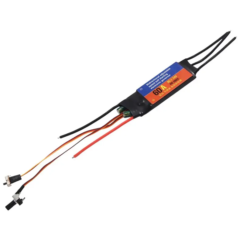 YANA50I Adjustable 60A 1000W Brushless Motor Driver Stepless Speed Control Self-Starting Switch Forward Reverse Motor Controller