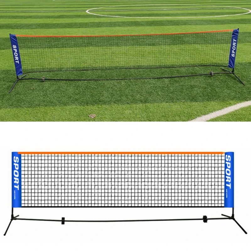 Badminton Net Portable Nylon Mesh Tennis Pickleball Net Regulation Size 3-6M