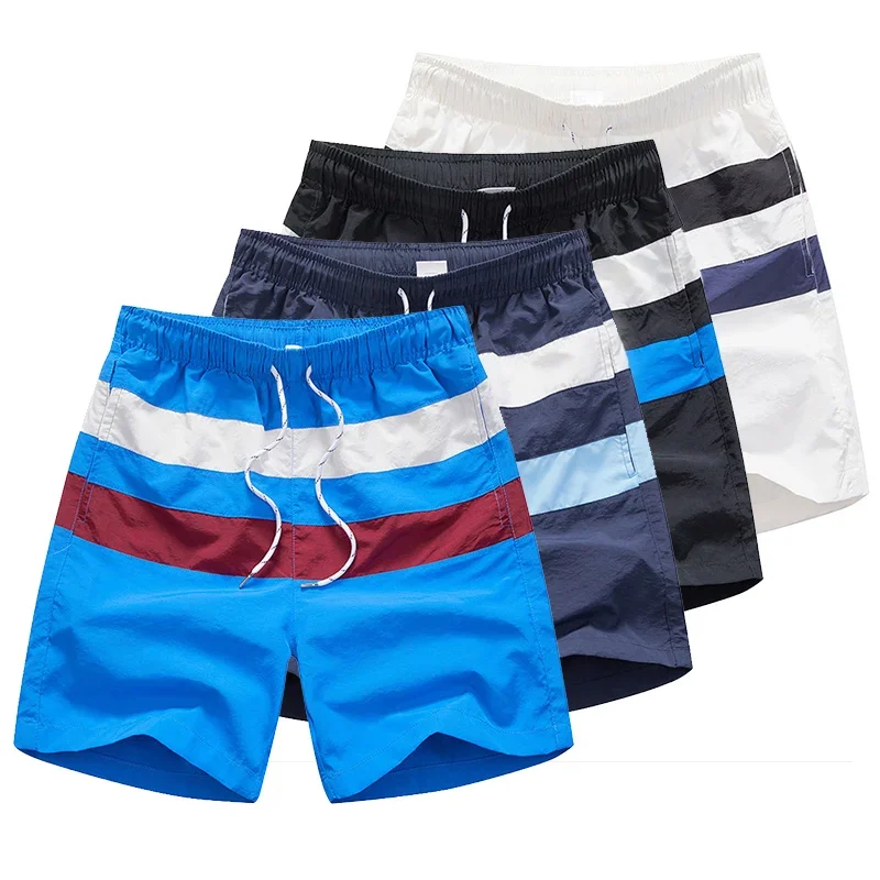 Summer Men Swimwear Gym Beach Shorts Swimming Trunks Male Swimsuit Quick Dry Surfing Sea Swim Shorts Men Gym Clothing Beachwear