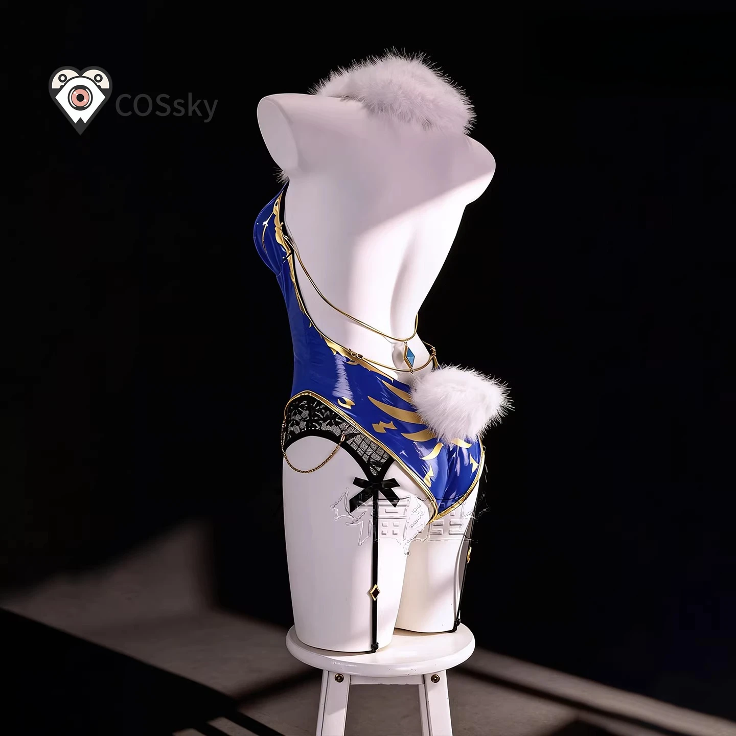 Game FGO Alter  Cosplay Costume Altria Pendragon Fate/Grand Order Halloween Carnival Women's Sexy Leather Rabbit Girl jumpsuit view 3