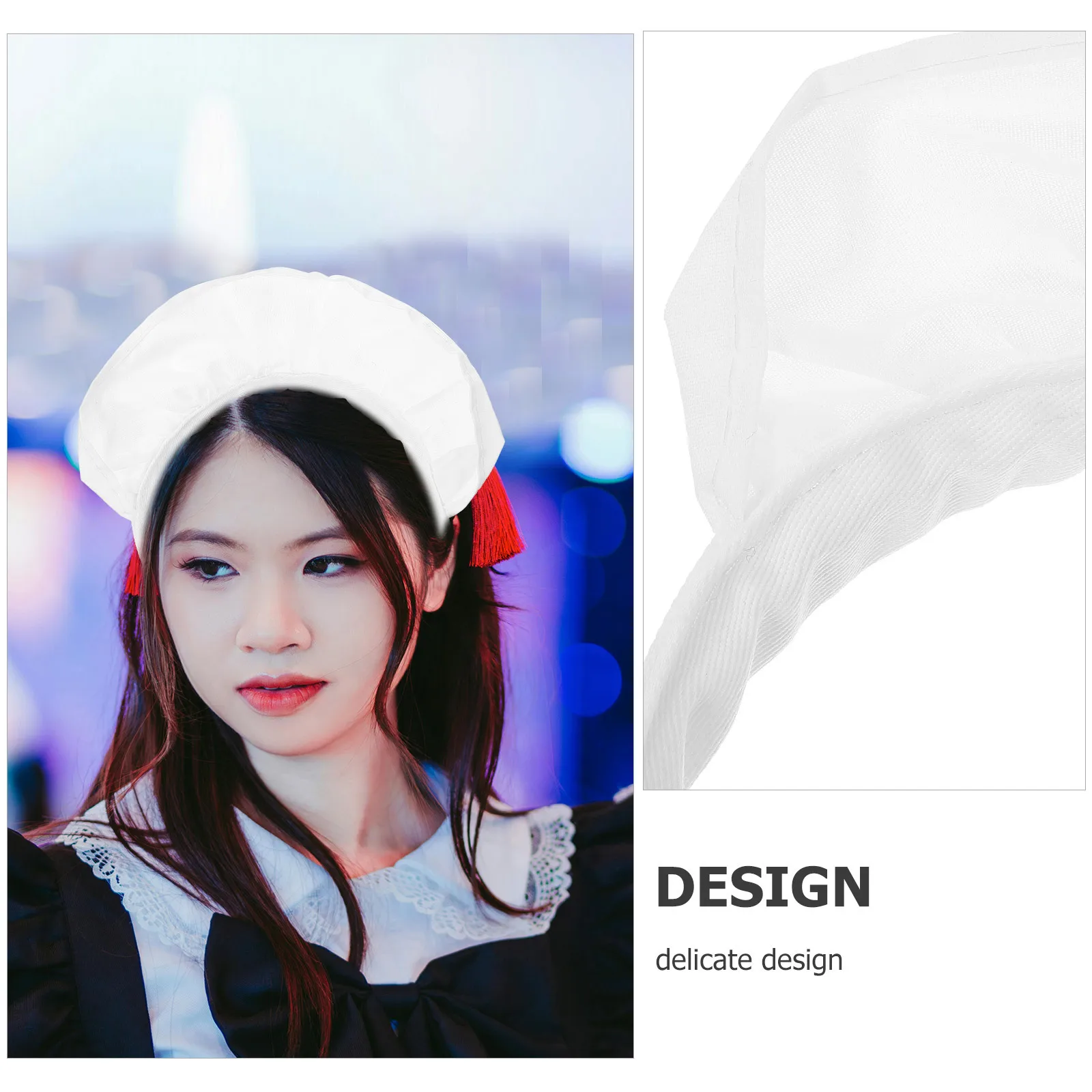 

Maid Headband Delicate Design Comfortable Fit Party Cosplay Hair Band Women Adults Women Headbands Maid Headbands