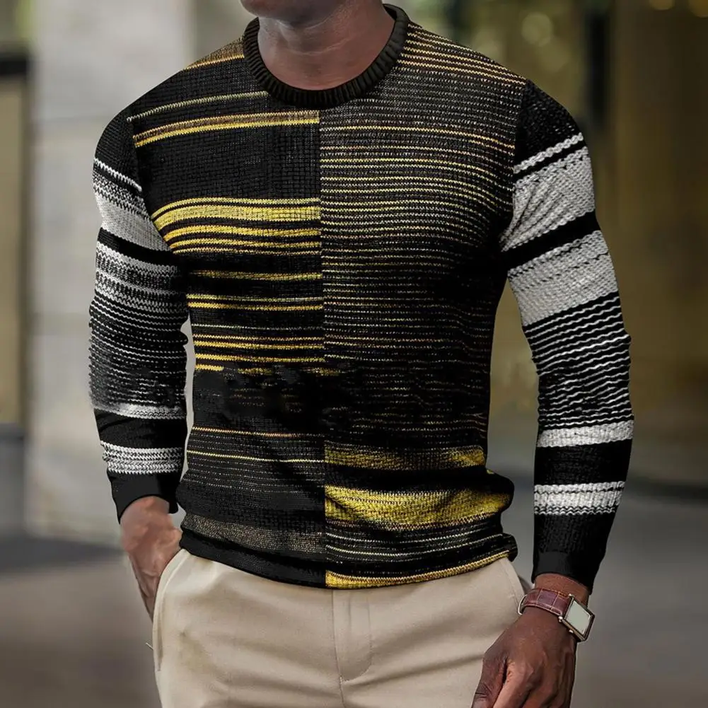 Chemises de sport anti-déformables pour hommes, pull patchwork, pull à manches longues, pratique