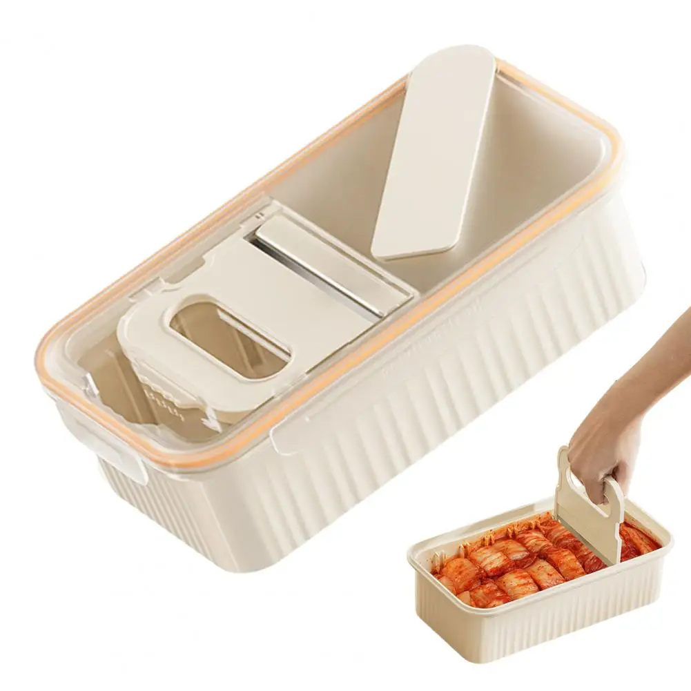 Anti-slip Stackable Container Capacity Kimchi Cutter Food Storage Container Kit with Non-slip Design Bpa Free Sealed for Meat